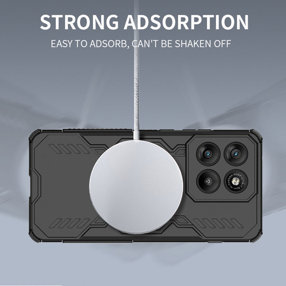 Fodral för Motorola Edge 70, Techsuit, ArmorMag, Svart