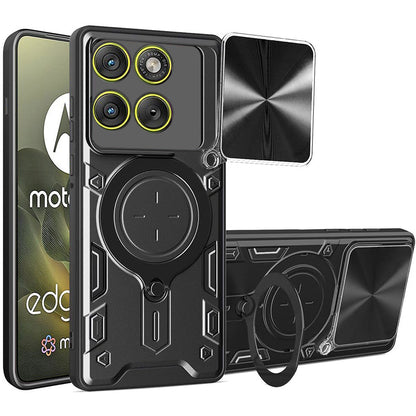 Fodral för Motorola Edge 70, Techsuit, CamGuard Pro, Svart