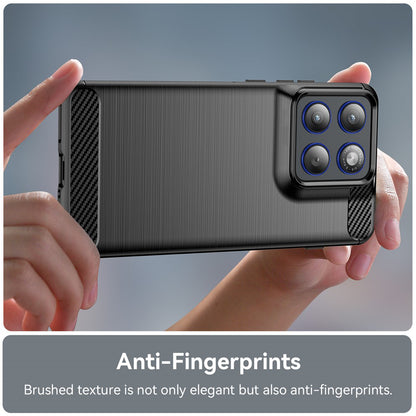 Skyddsfodral för Motorola Edge 70, Techsuit, Kolfiber, Svart