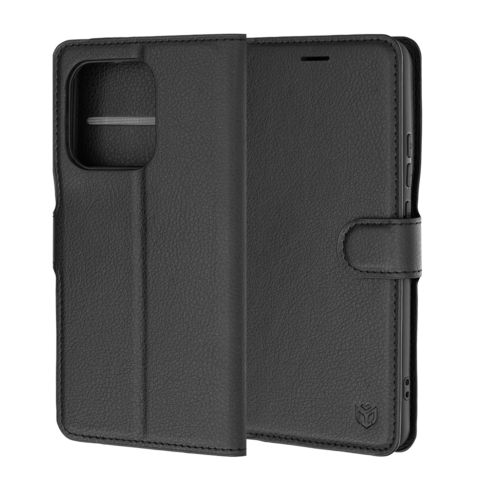 Fodral för Motorola Edge 70 Ultra / Signature, Techsuit, Leather Folio, Svart