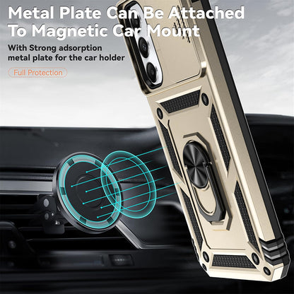 Fodral för Motorola Moto E15 / G05, Techsuit, CamShield, Guld
