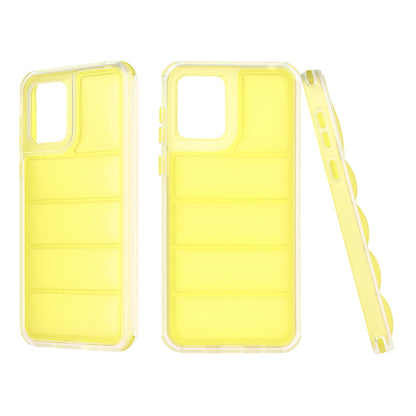 Fodral för Motorola Moto E13, Techsuit, Wave Shield, Gul