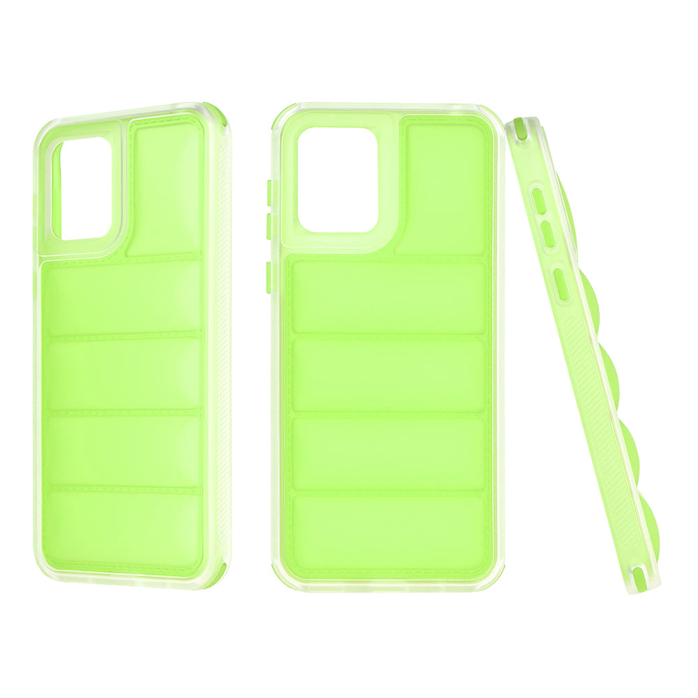 Fodral för Motorola Moto E13, Techsuit, Wave Shield, Grön