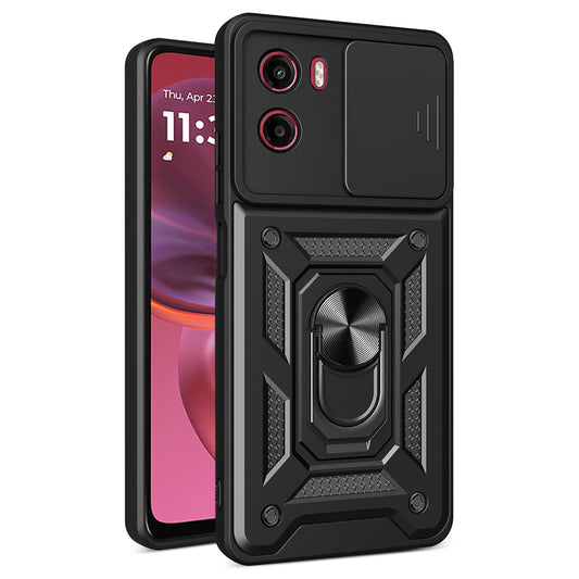Fodral för Motorola Moto E15 / G05, Techsuit, CamShield, Svart