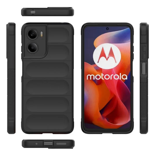 Fodral för Motorola Moto E15 / G05, Techsuit, Magic Shield, Svart