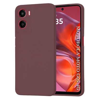 Fodral för Motorola Moto E15 / G05, Techsuit, SoftFlex, Vinröd