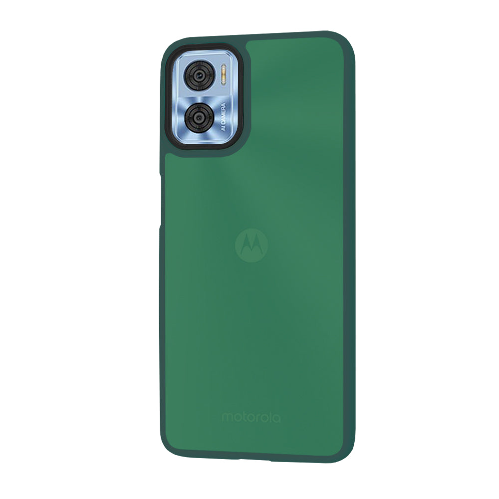 Fodral för Motorola Moto E22i / E22, Techsuit, HaloFrost, Grön