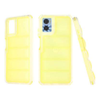 Fodral för Motorola Moto E22i / E22, Techsuit, Wave Shield, Gul