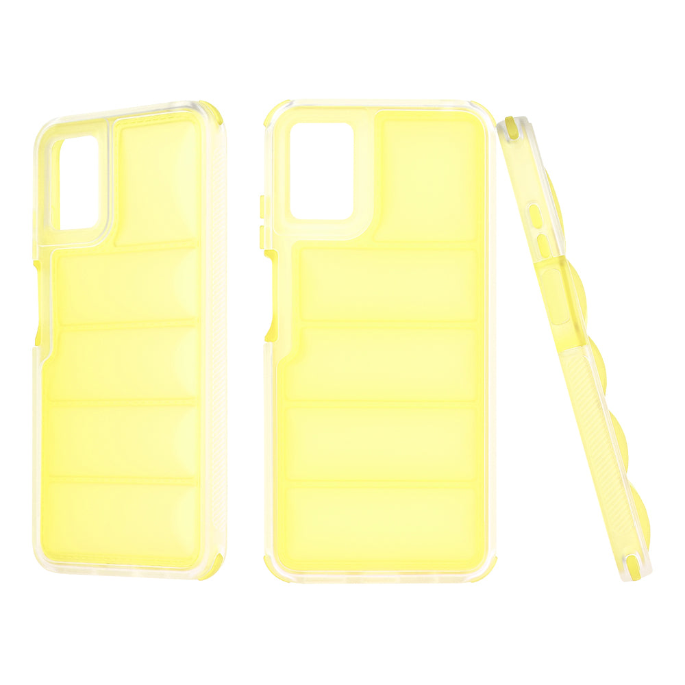 Fodral för Motorola Moto E22i / E22, Techsuit, Wave Shield, Gul