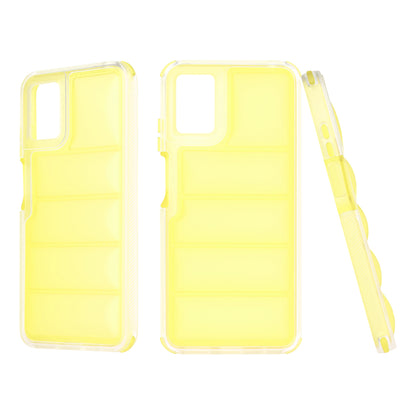 Fodral för Motorola Moto E22i / E22, Techsuit, Wave Shield, Gul