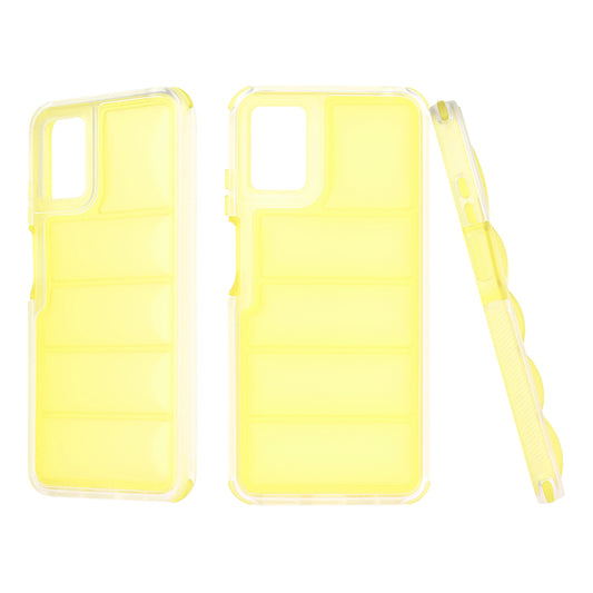 Fodral för Motorola Moto E22i / E22, Techsuit, Wave Shield, Gul