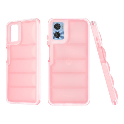 Fodral för Motorola Moto E22i / E22, Techsuit, Wave Shield, Rosa