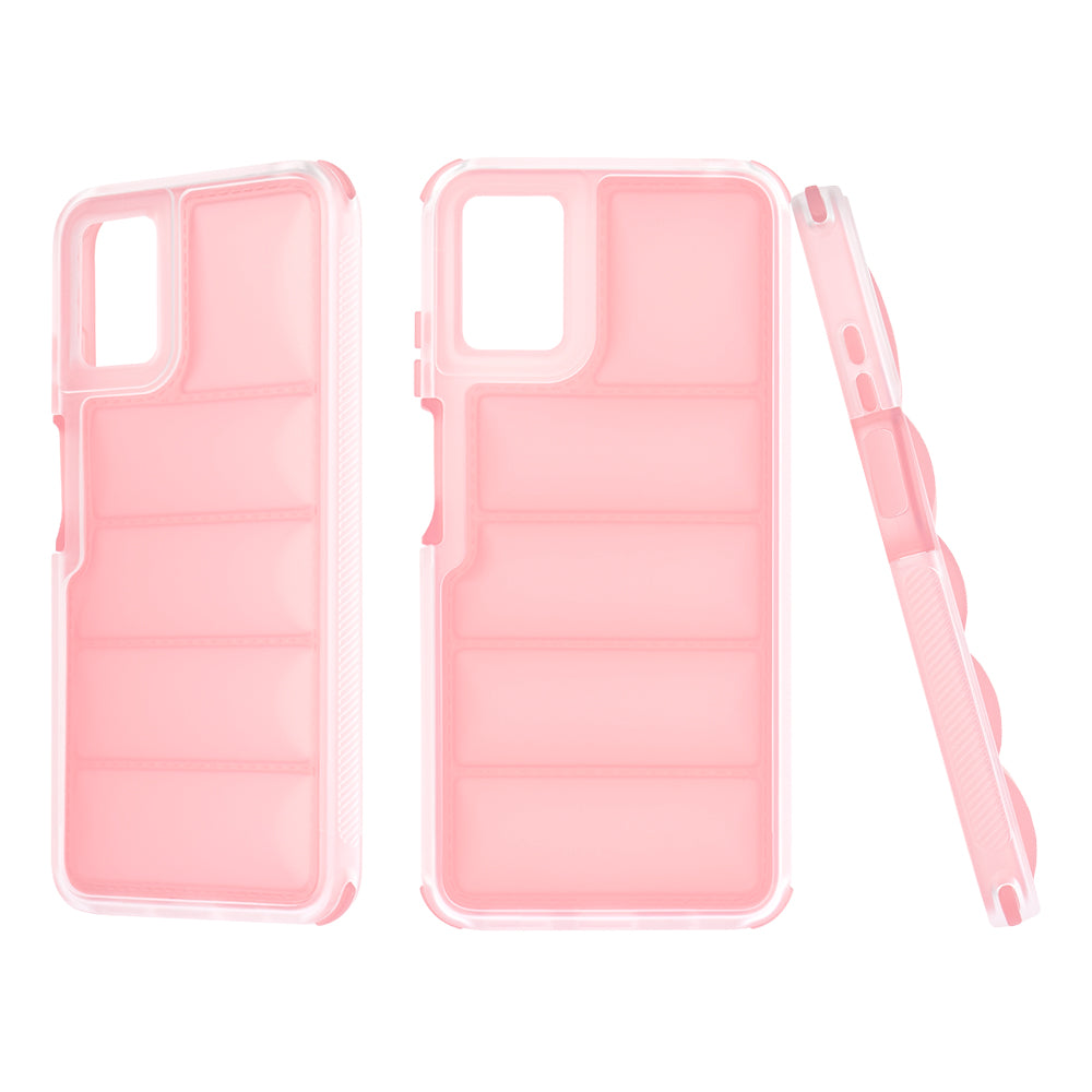 Fodral för Motorola Moto E22i / E22, Techsuit, Wave Shield, Rosa