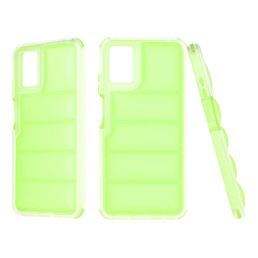 Fodral för Motorola Moto E22i / E22, Techsuit, Wave Shield, Grön