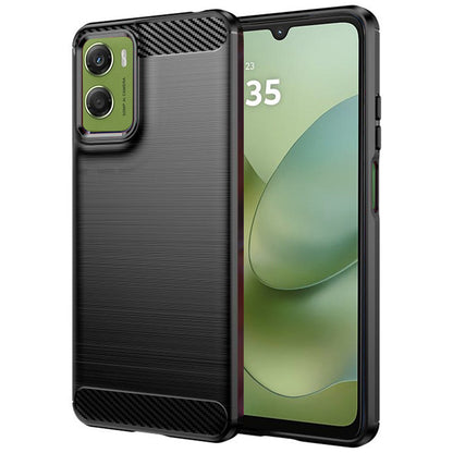 Skyddsfodral för Motorola Moto G06 Power / G06, Techsuit, Kol, Svart