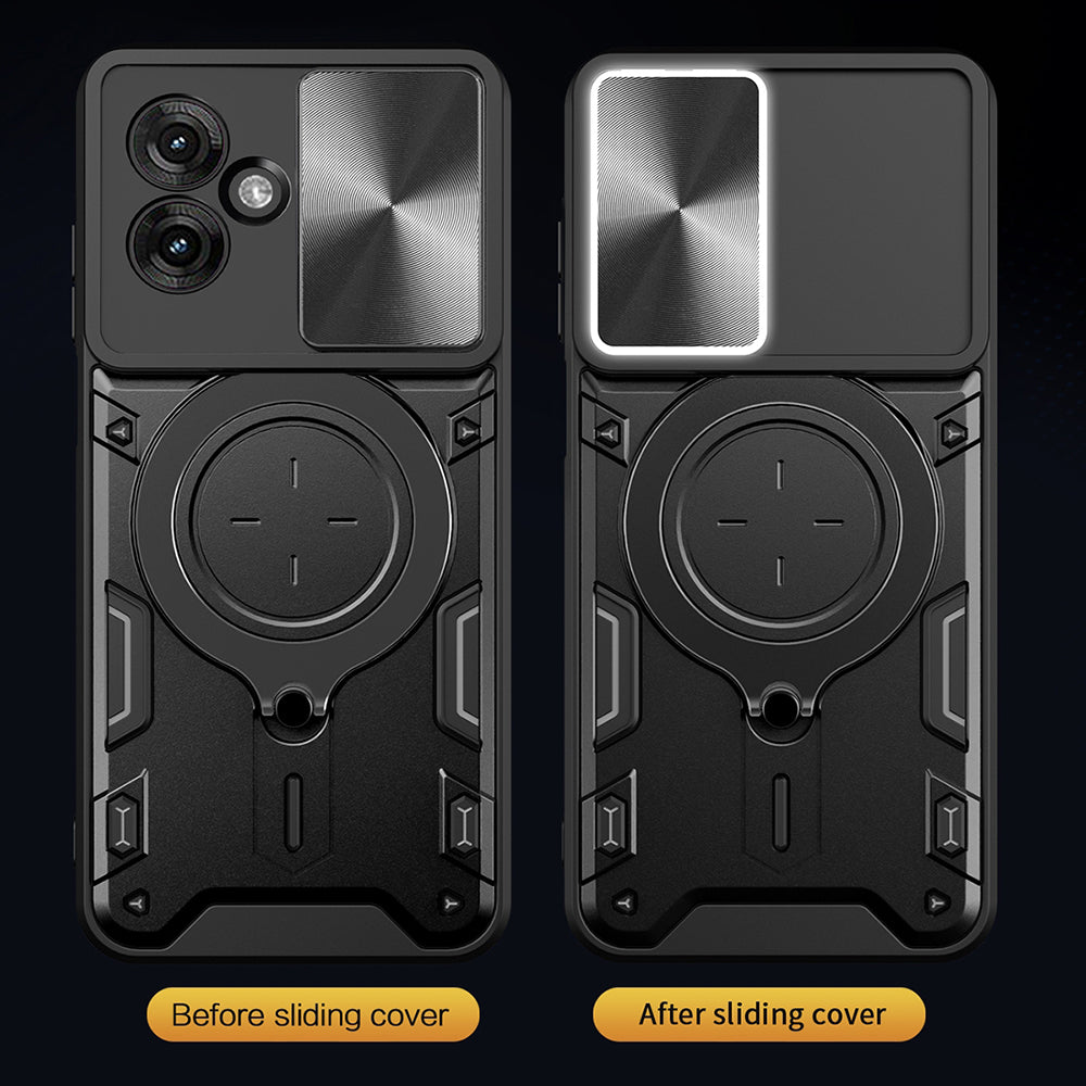 Skyddsfodral för Motorola Moto G06, Techsuit, CamGuard Pro, Svart