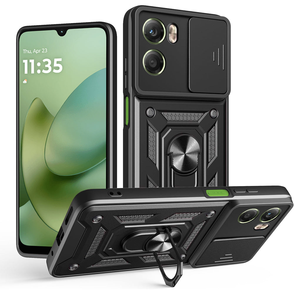 Skyddsfodral för Motorola Moto G06, Techsuit, CamShield, Svart