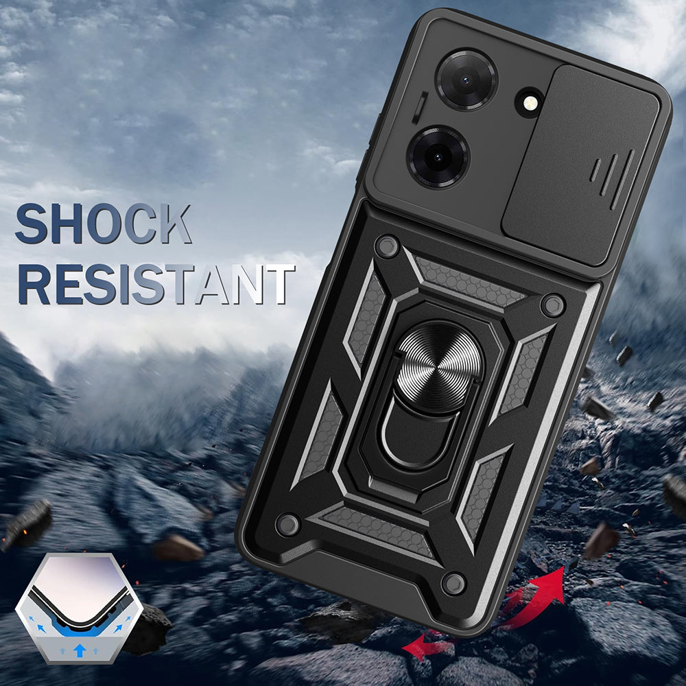 Skyddsfodral för Motorola Moto G06, Techsuit, CamShield, Svart