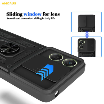 Fodral för Motorola Moto G06, Techsuit, CamShield, Roséguld