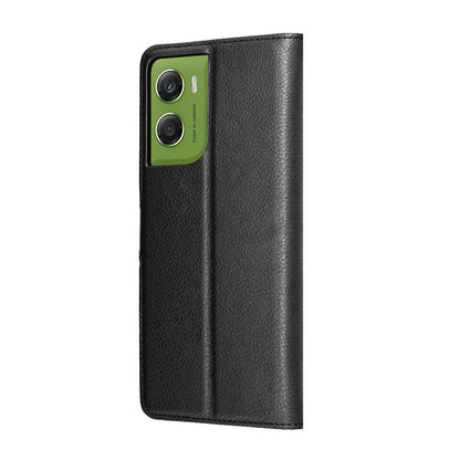 Case for Motorola Moto G06, Techsuit, Leather Folio, Black