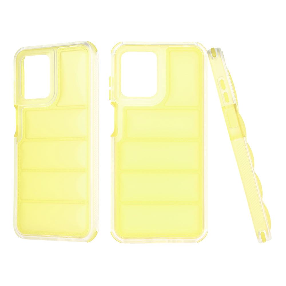 Fodral för Motorola Moto G13 / G23 / G53, Techsuit, Wave Shield, Gul