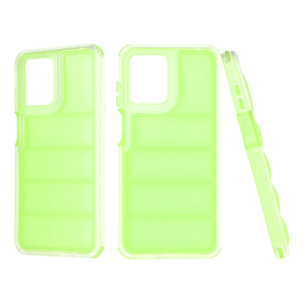 Fodral för Motorola Moto G13 / G23 / G53, Techsuit, Wave Shield, Grön