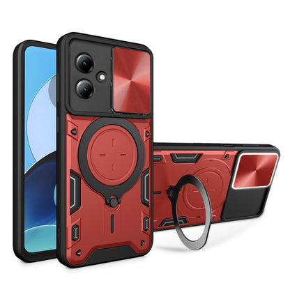 Fodral för Motorola Moto G14, Techsuit, CamGuard Pro, Röd
