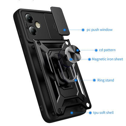 Fodral för Motorola Moto G14, Techsuit, CamShield, Blå