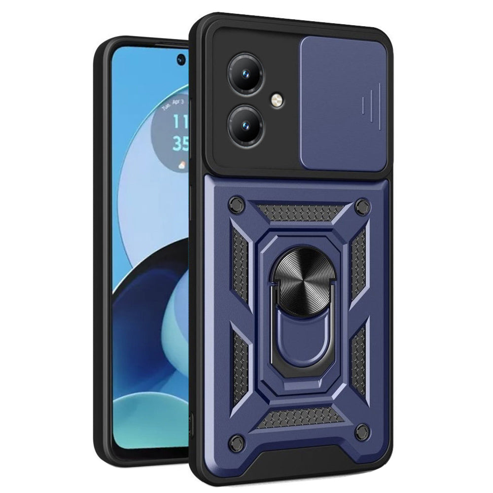 Fodral för Motorola Moto G14, Techsuit, CamShield, Blå