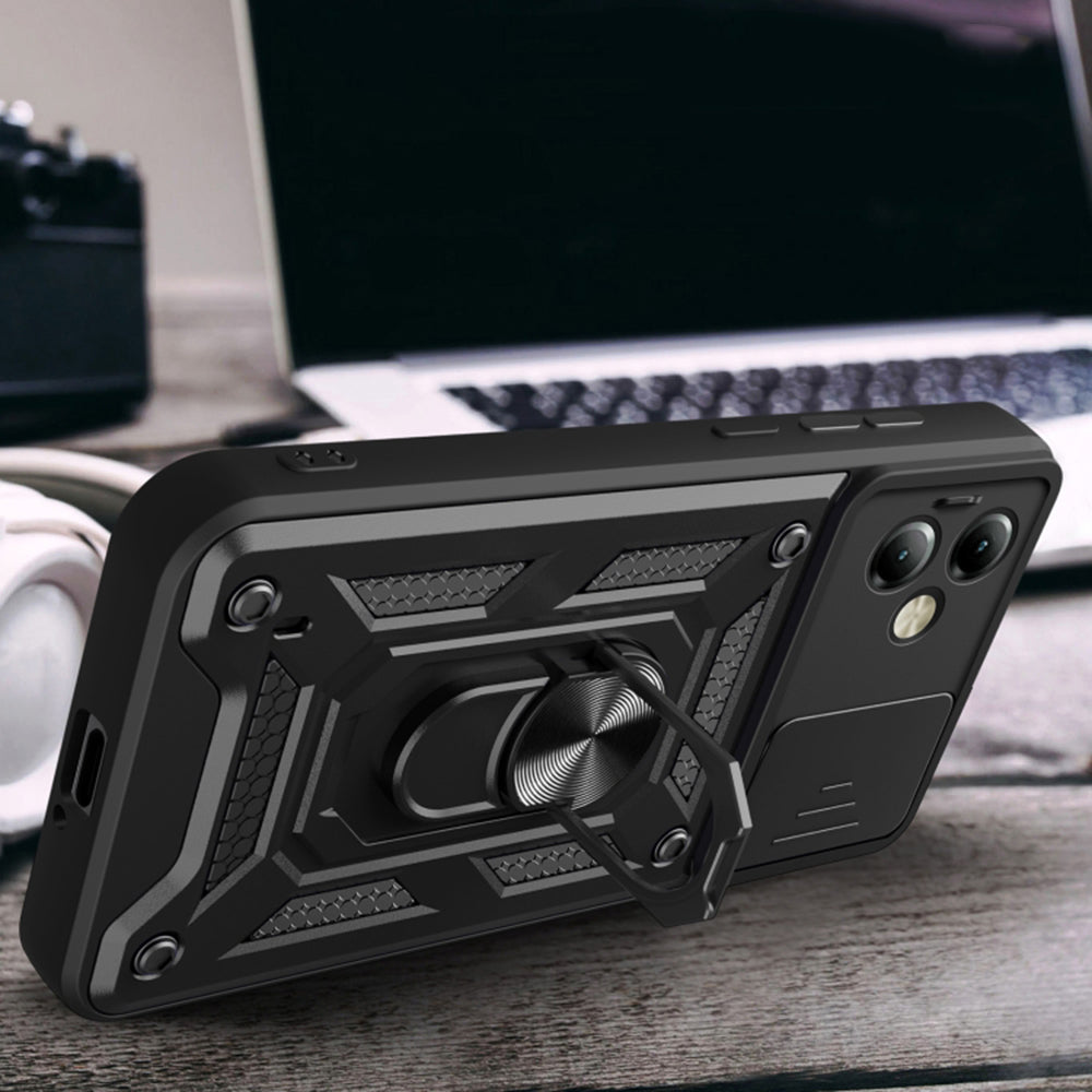 Fodral för Motorola Moto G14, Techsuit, CamShield, Blå
