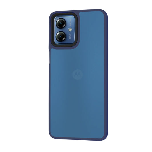 Fodral för Motorola Moto G14, Techsuit, HaloFrost, Marinblå