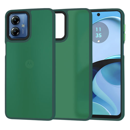 Fodral för Motorola Moto G14, Techsuit, HaloFrost, Grön