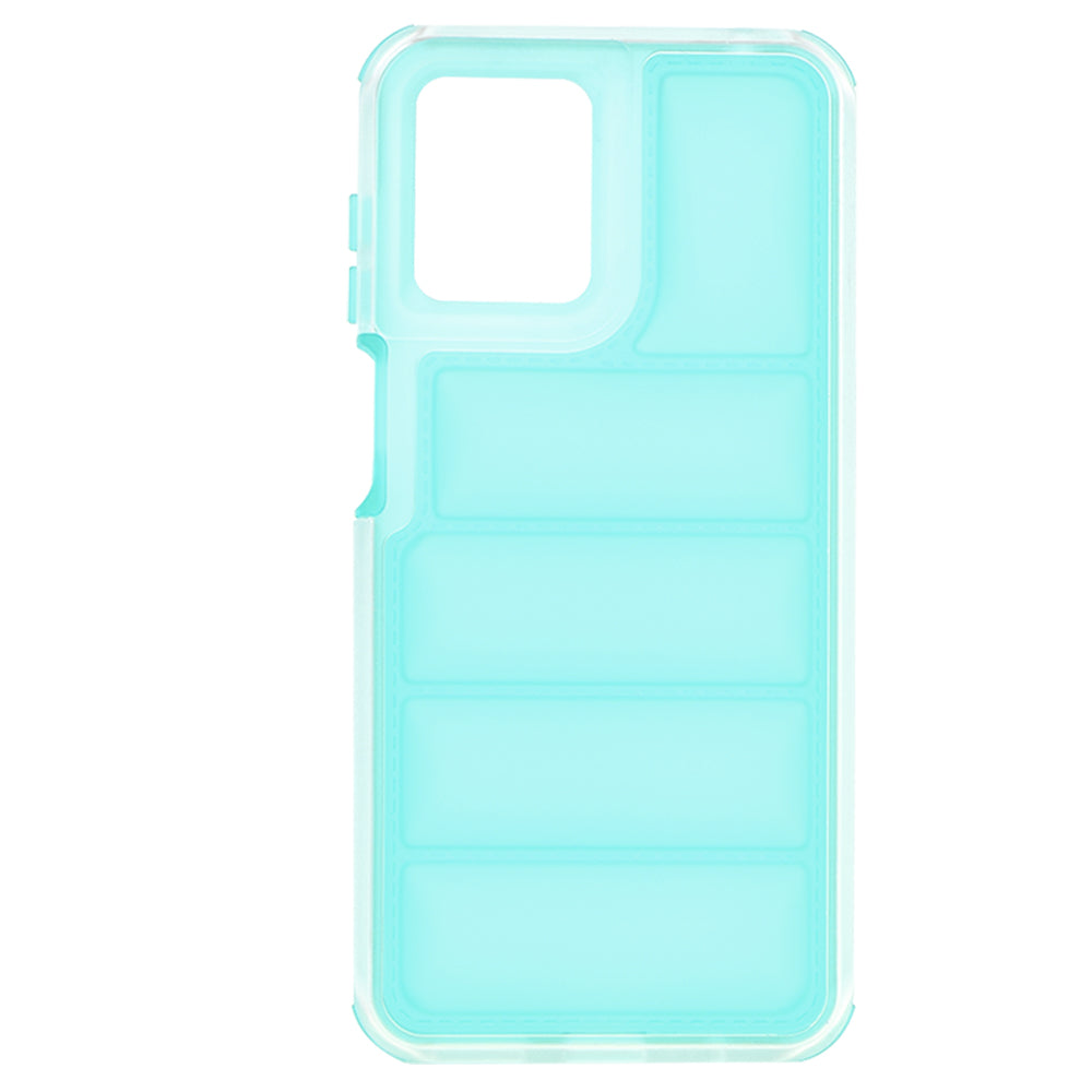 Fodral för Motorola Moto G14, Techsuit, Wave Shield, Turkos