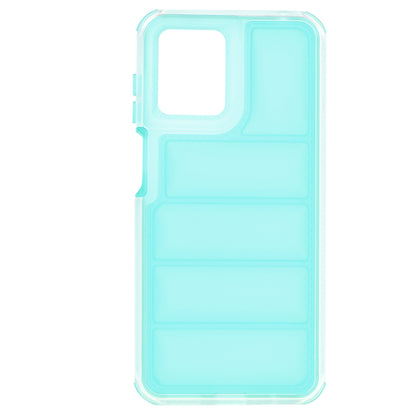 Fodral för Motorola Moto G14, Techsuit, Wave Shield, Turkos