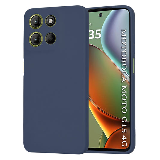 Mobilskal för Motorola Moto G15 / G15 Power, Techsuit, SoftFlex, Marinblå