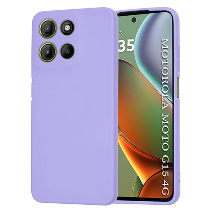 Fodral för Motorola Moto G15 / G15 Power, Techsuit, SoftFlex, Ljuslila
