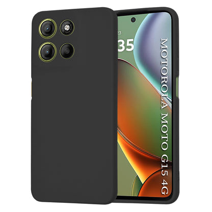 Fodral för Motorola Moto G15 / G15 Power, Techsuit, SoftFlex, Svart