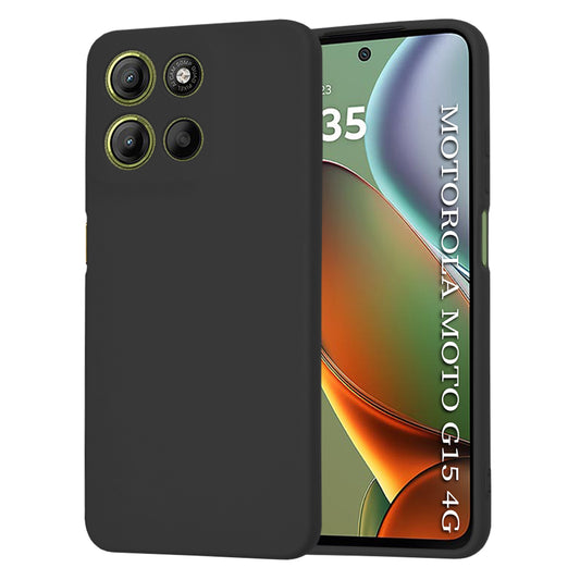Fodral för Motorola Moto G15 / G15 Power, Techsuit, SoftFlex, Svart