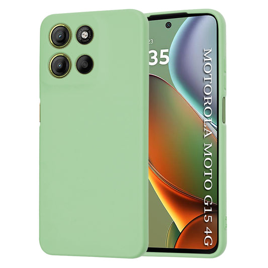 Fodral för Motorola Moto G15 / G15 Power, Techsuit, SoftFlex, Ljusgrön