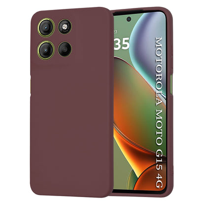 Mobilskal för Motorola Moto G15 / G15 Power, Techsuit, SoftFlex, Vinröd