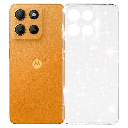 Fodral för Motorola Moto G15 / G15 Power, Techsuit, SparkleSkin, Transparent