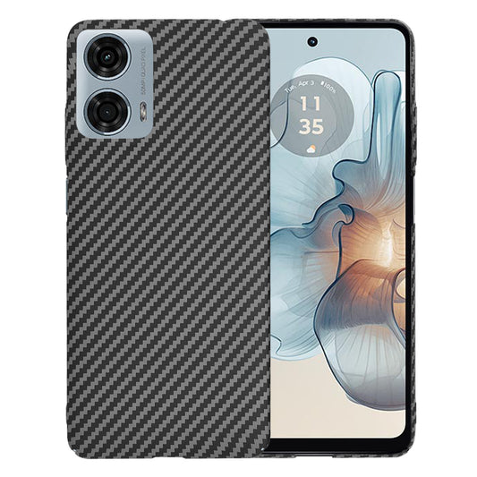 Fodral för Motorola Moto G24 Power, Techsuit, Carbonite FiberShell, Svart