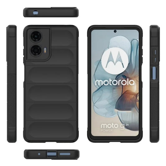 Fodral för Motorola Moto G24 Power, Techsuit, Magic Shield, Svart