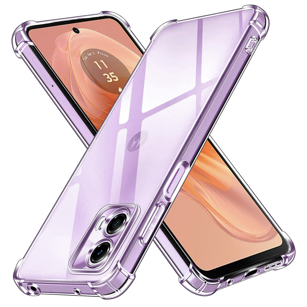 Fodral för Motorola Moto G24 Power, Techsuit, Stötsäker Klar, Transparent