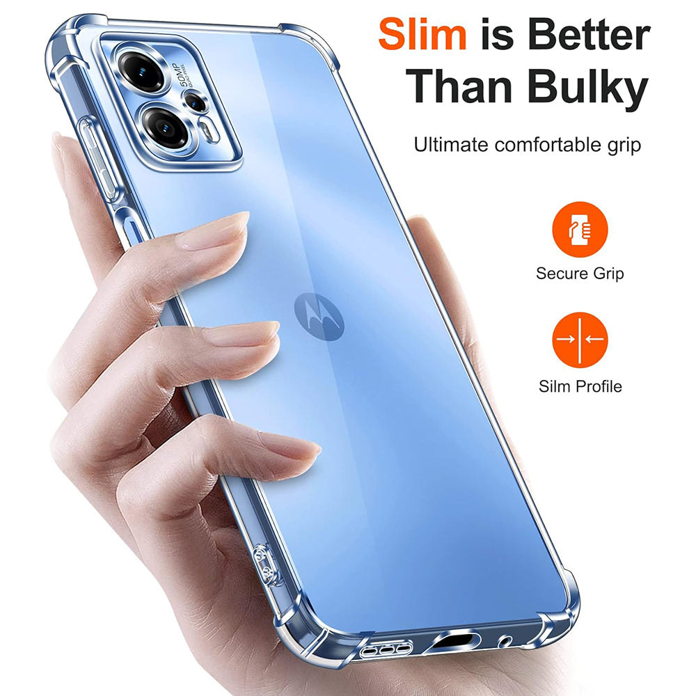 Fodral för Motorola Moto G24 Power, Techsuit, Stötsäker Klar, Transparent