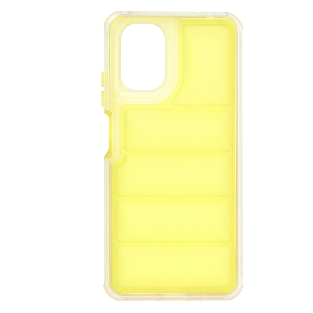 Fodral för Motorola Moto G24 Power, Techsuit, Wave Shield, Gul