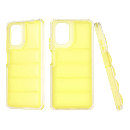 Fodral för Motorola Moto G24 Power, Techsuit, Wave Shield, Gul