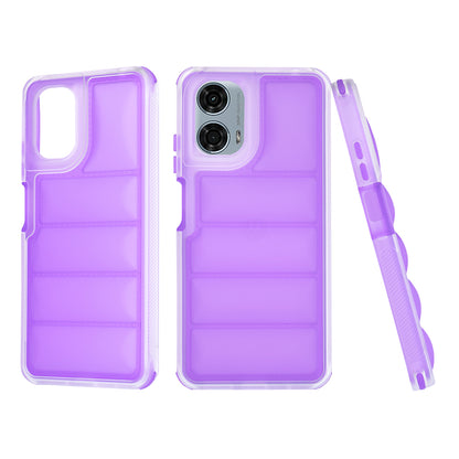 Fodral för Motorola Moto G24 Power, Techsuit, Wave Shield, Lila