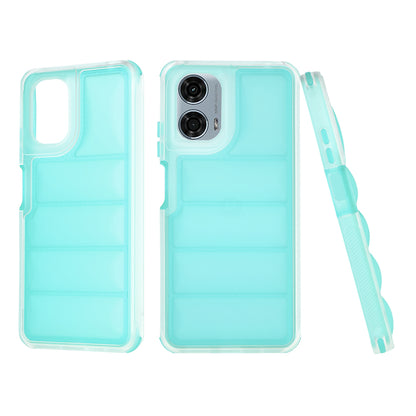 Fodral för Motorola Moto G24 Power, Techsuit, Wave Shield, Turkos