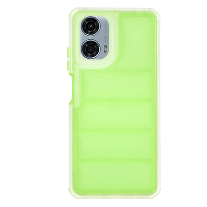 Fodral för Motorola Moto G24 Power, Techsuit, Wave Shield, Grön